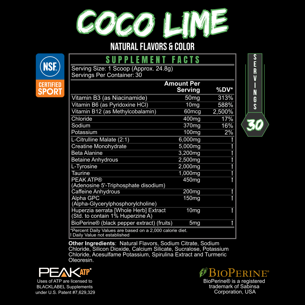 PRE HUSTLE V3 BLACKLABEL Supplements