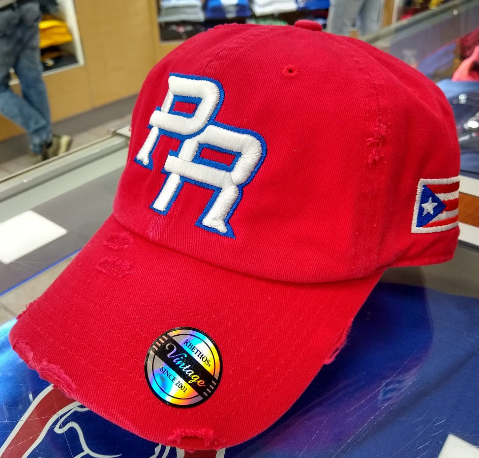 Puerto Rico Vintage Red Hats Peligro Sports
