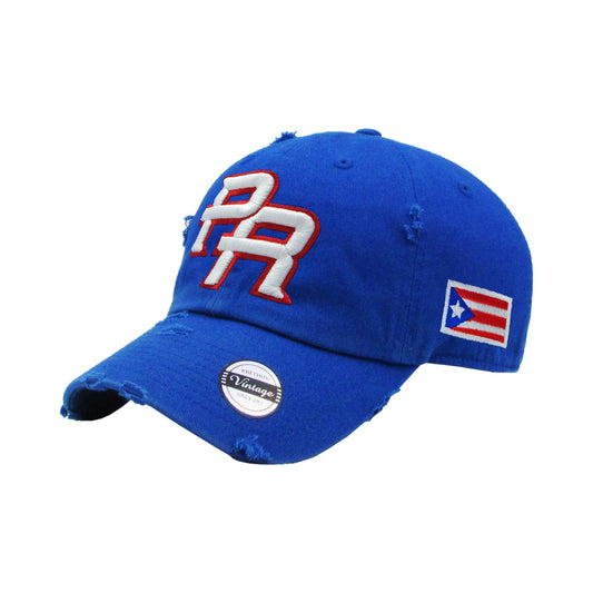 Puerto Rico Vintage Royal Blue Hats Peligro Sports