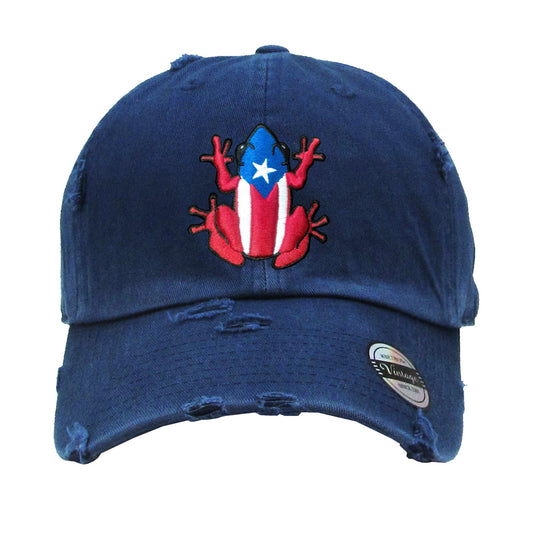 Puerto Rico Vintage hat with Coqui Logo Peligro Sports