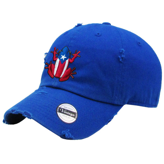 Puerto Rico Vintage hat with Coqui Logo Peligro Sports