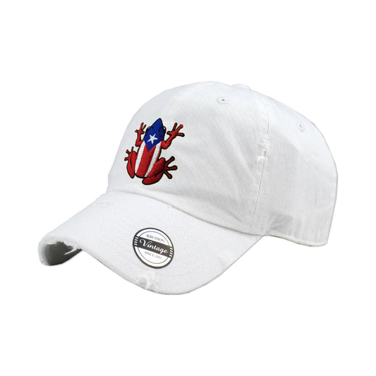 Puerto Rico Vintage hat with Coqui Logo Peligro Sports