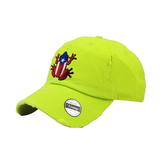 Puerto Rico Vintage hat with Coqui Logo Peligro Sports