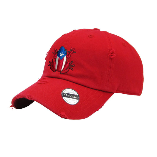 Puerto Rico Vintage hat with Coqui Logo Peligro Sports