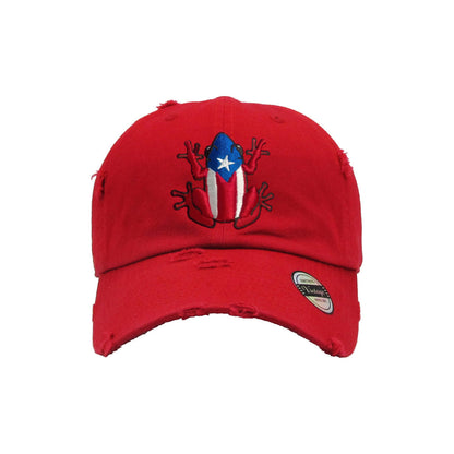 Puerto Rico Vintage hat with Coqui Logo Peligro Sports