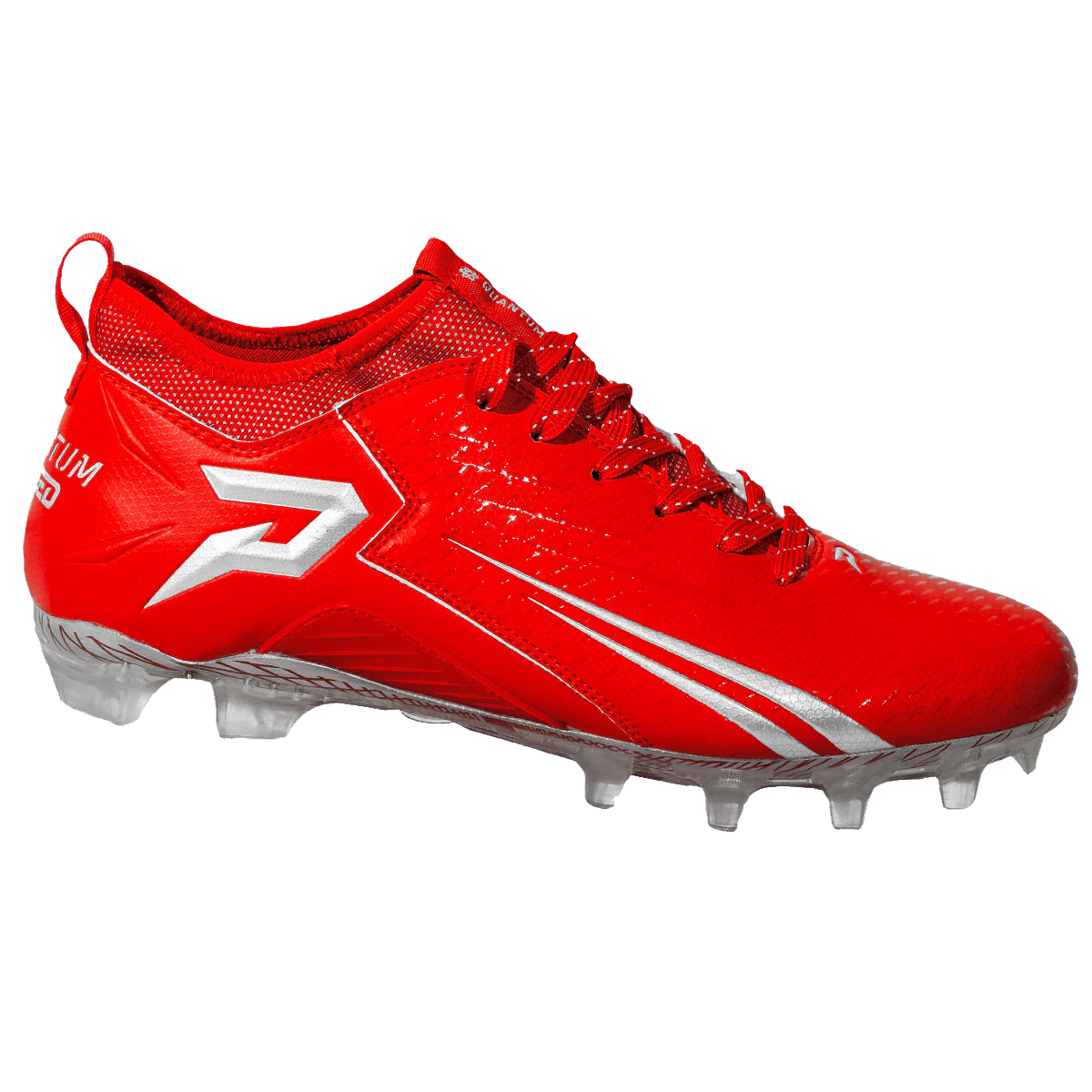 Quantum Speed: Football Cleats - Red - Team Colors Phenom Elite Brand