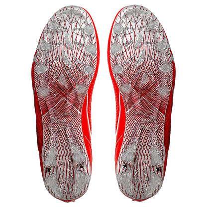 Quantum Speed: Football Cleats - Red - Team Colors Phenom Elite Brand