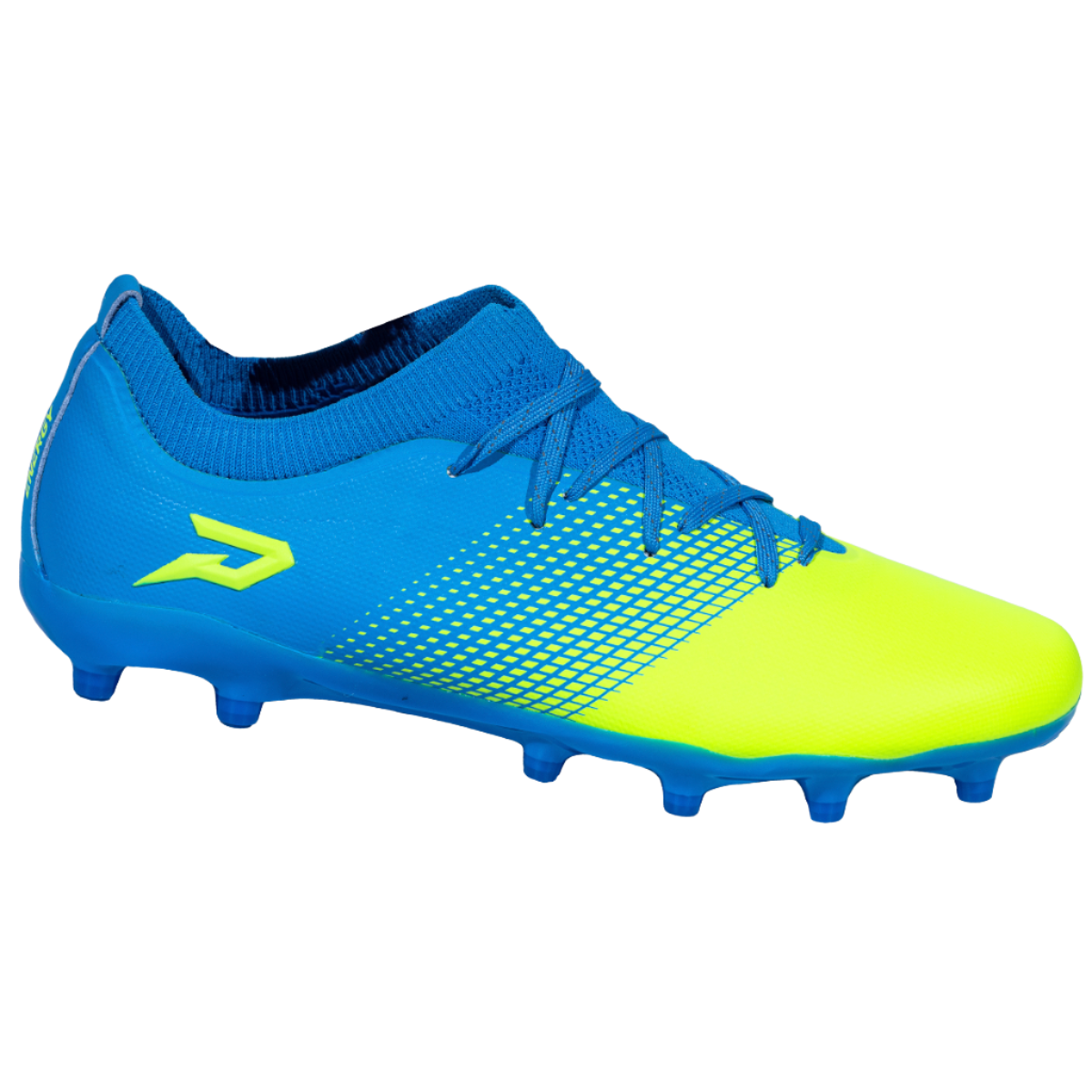 Quantum Energy Flag Football Cleats - Columbia Blue & Slime Phenom Elite Brand