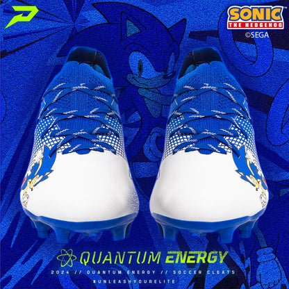 Sonic the Hedgehog Flag Football Cleats - Quantum Energy by Phenom Elite Phenom Elite Brand
