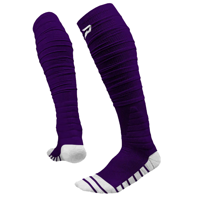 Phenom Elite 'Quantum Knit' Extra Long Padded Scrunch Socks - Team Colors Phenom Elite Brand
