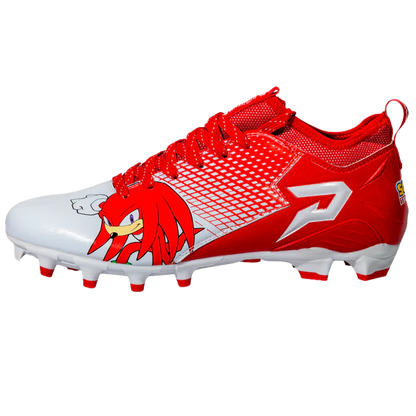 Knuckles the Echidna Football Cleats - by Phenom Elite Phenom Elite Brand