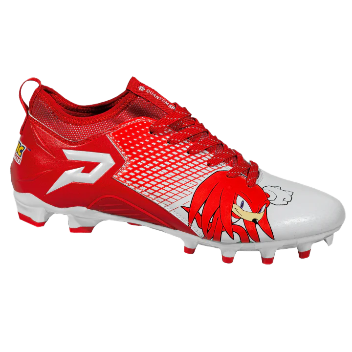 Knuckles the Echidna Football Cleats - by Phenom Elite Phenom Elite Brand