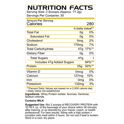 RECOVERY PROTEIN BLACKLABEL Supplements
