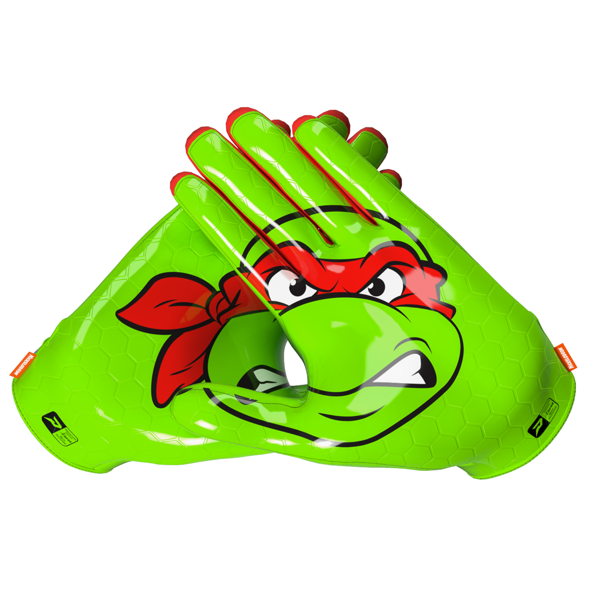 Ninja Turtles: Raphael Football Gloves – VPS5 by Phenom Elite Phenom Elite Brand
