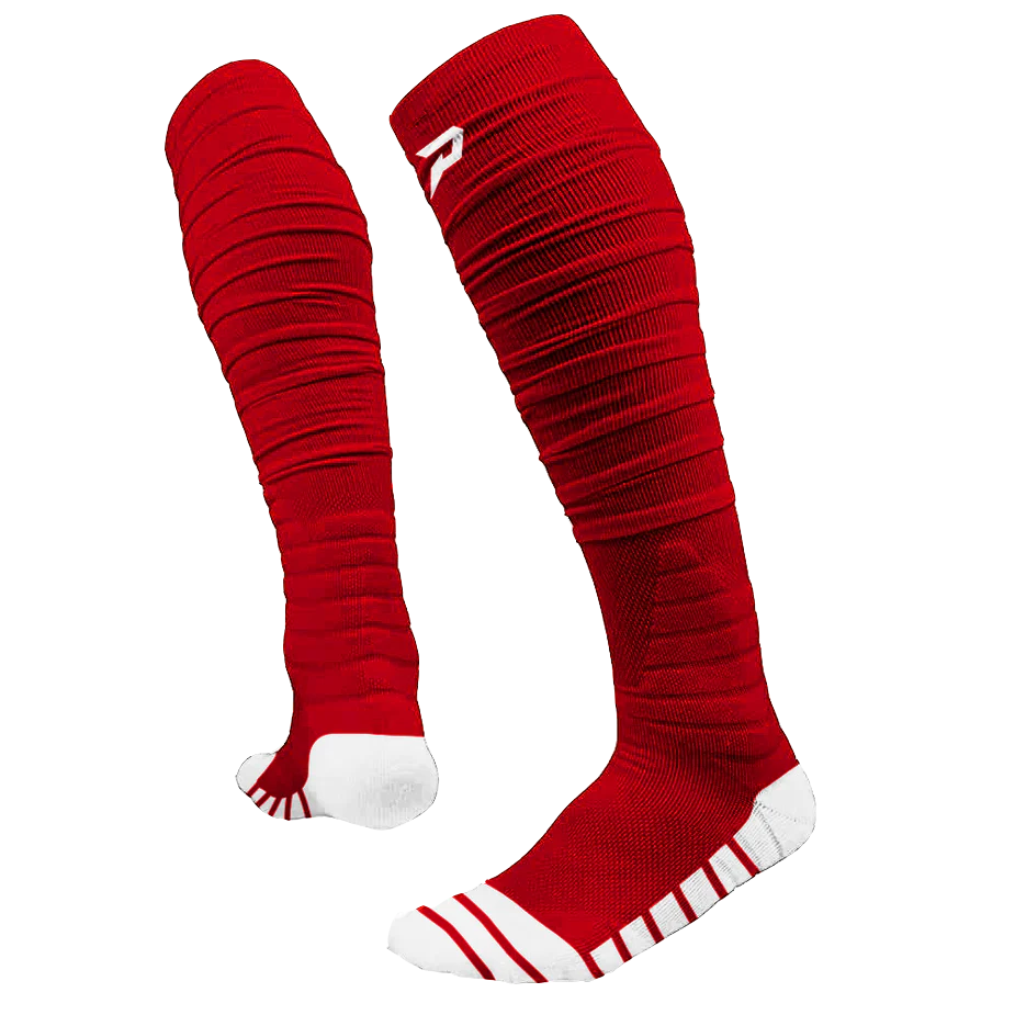 Phenom Elite 'Quantum Knit' Extra Long Padded Scrunch Socks - Team Colors Phenom Elite Brand