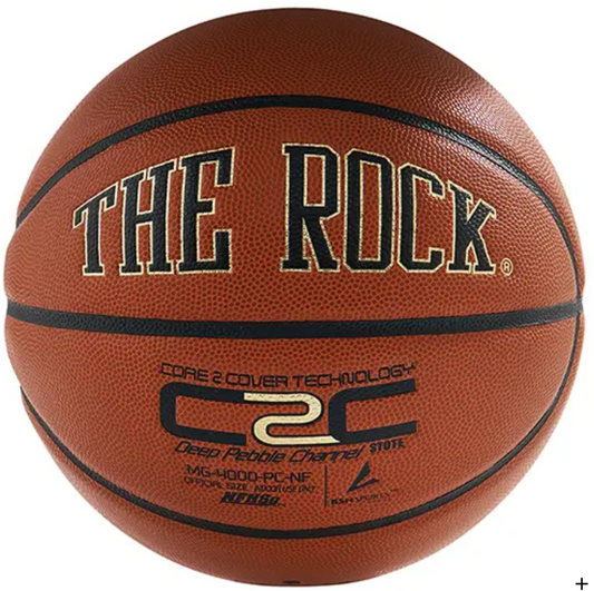 The Rock Official Women's 28.5" C2C Composite Leather Basketball - Used by Top Colleges - MCI SPORTS