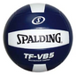 Spalding TF-VB5 Navy/White Leather Volleyball - MCI SPORTS