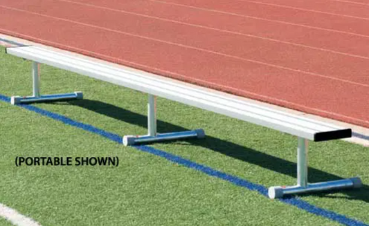 Portable Bench Without Back- 7.5 Foot Aluminum - MCI SPORTS