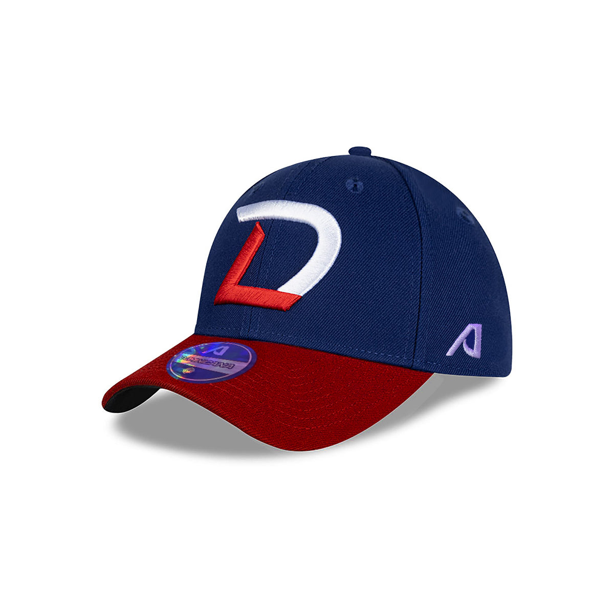 Serie del Caribe Dominicana Dad Hat - Stylish DR Flexfit Cap for Baseball Fans - Royal / Red Peligro Sports