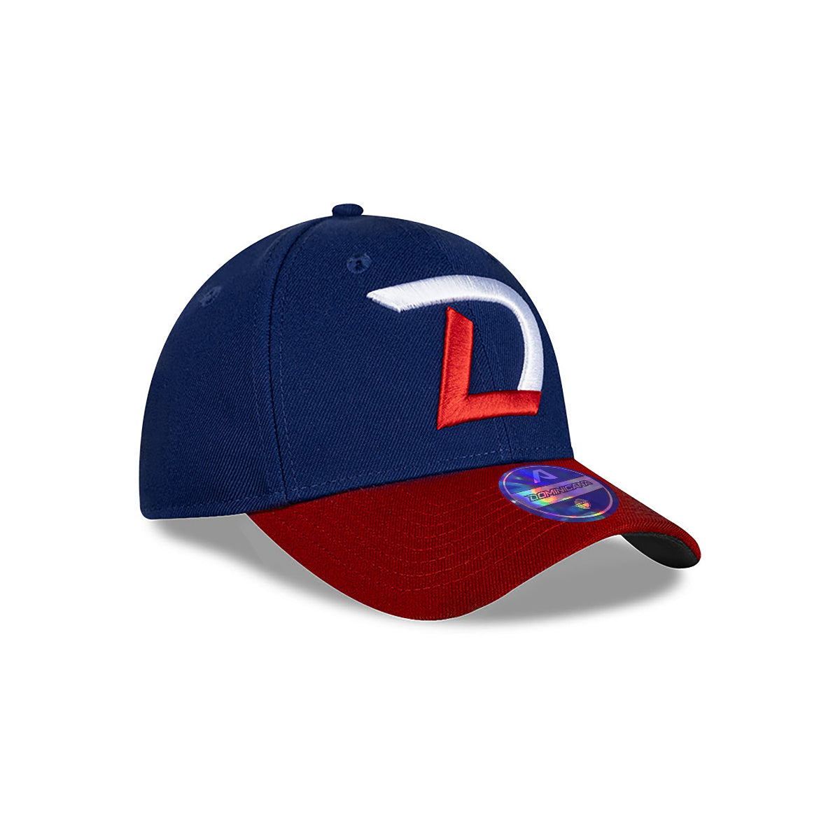 Serie del Caribe Dominicana Dad Hat - Stylish DR Flexfit Cap for Baseball Fans - Royal / Red Peligro Sports