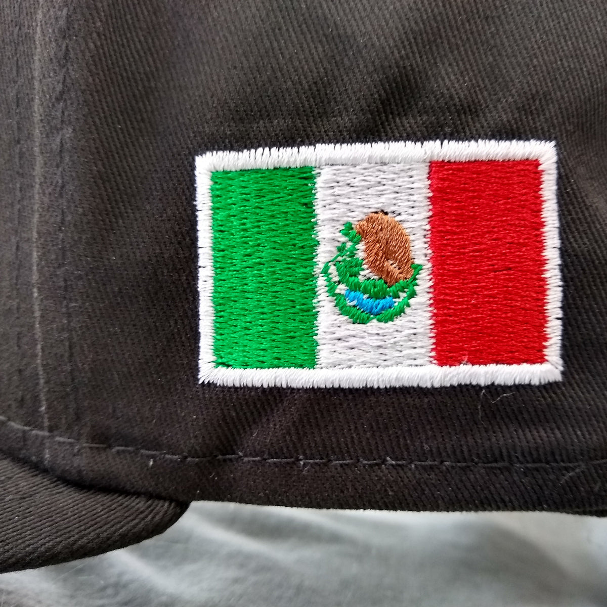 New Era Snapback Black Mexico Shield and Flag Hat Peligro Sports