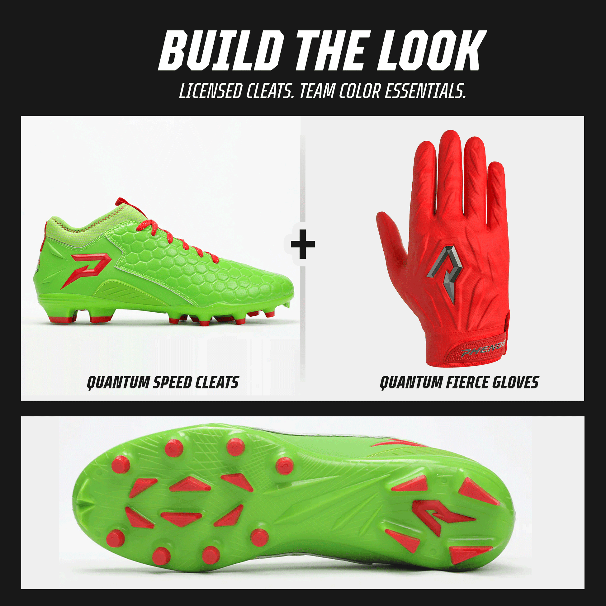 Ninja Turtles: Raphael Football Cleats – Quantum Speed 2.0 by Phenom Elite Phenom Elite Brand