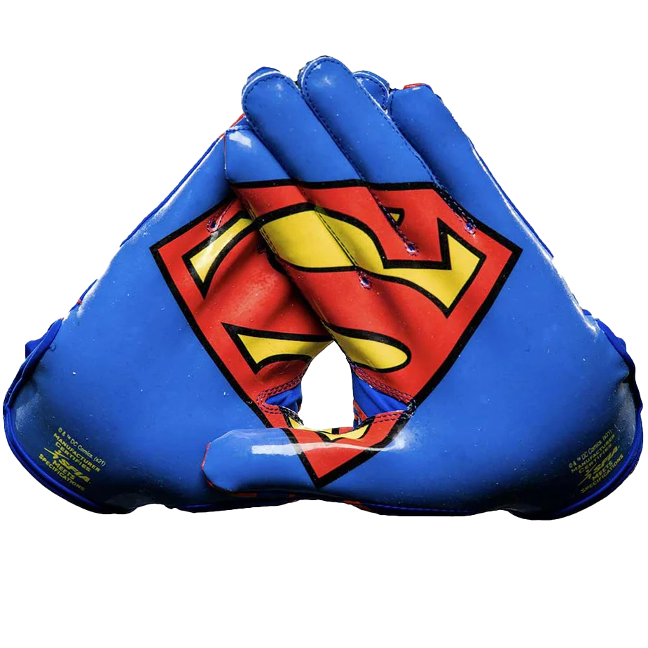 Superman Football Gloves - VPS1 by Phenom Elite Phenom Elite Brand