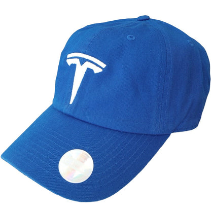 Tesla Logo Embroidered Dad Hat – Premium Cotton Adjustable Cap Peligro Sports