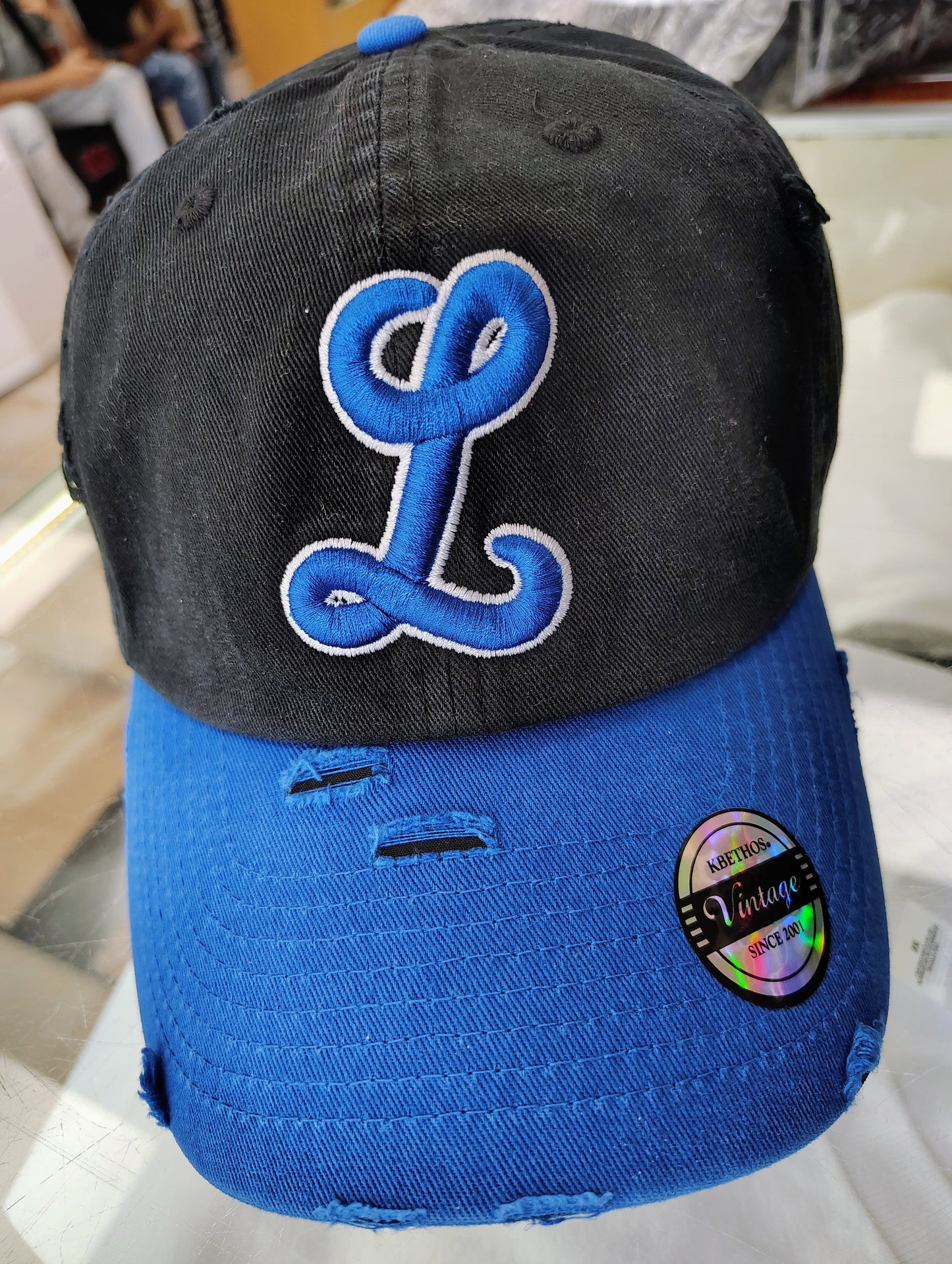 Tigres del Licey Vintage Distressed Baseball Cap – “L” Embroidered Logo, Unisex Adjustable Hat Peligro Sports