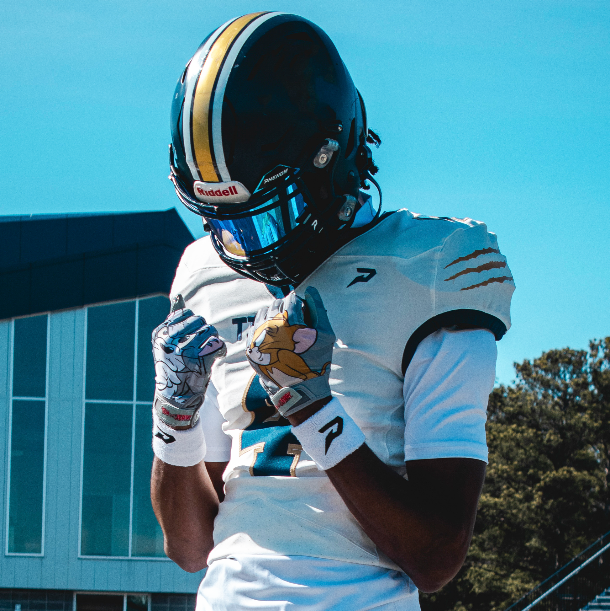 Tom and Jerry Football Gloves - VPS1 by Phenom Elite Phenom Elite Brand