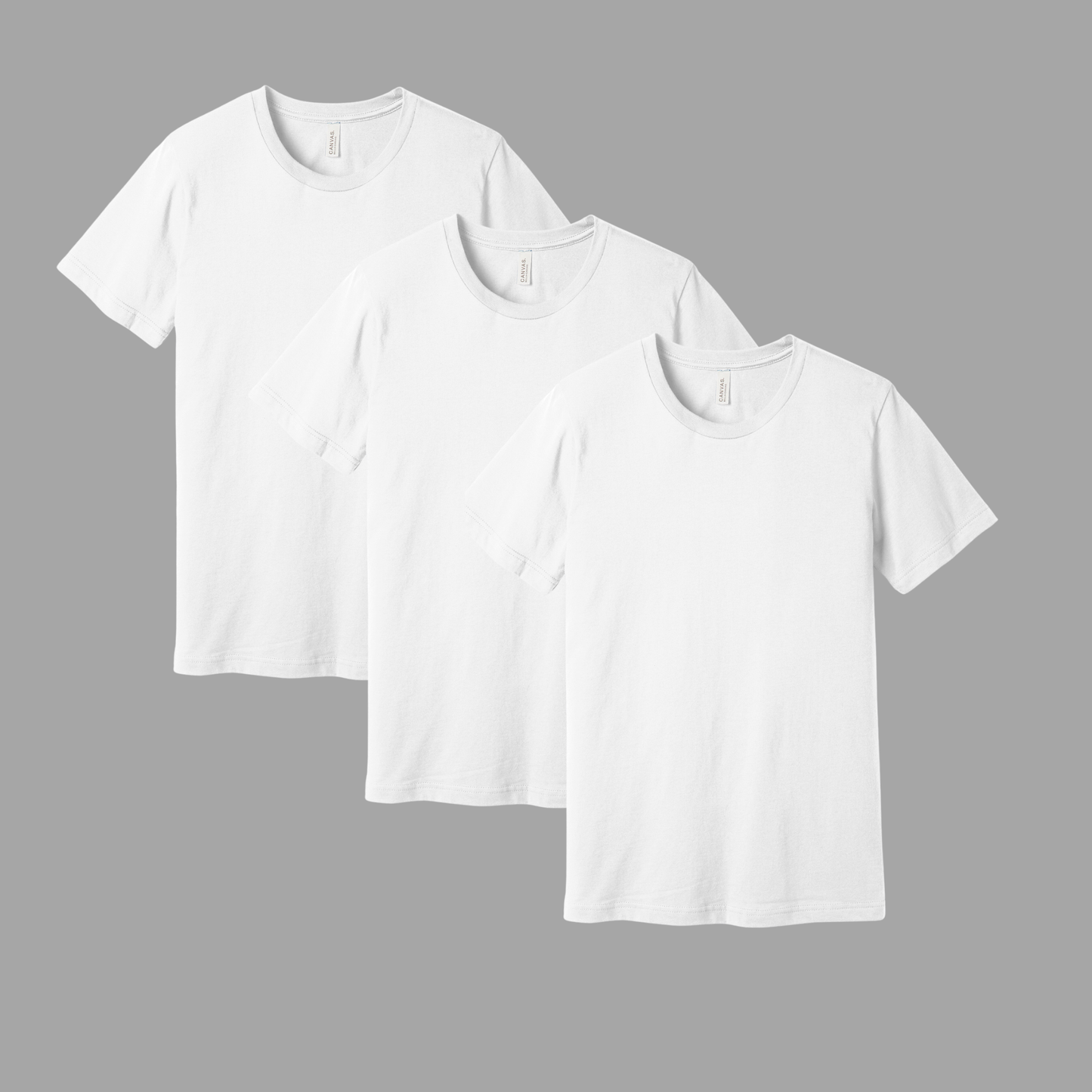 Bella + Canvas Unisex T-Shirt - Blank 3 Pack White Bella + Canvas