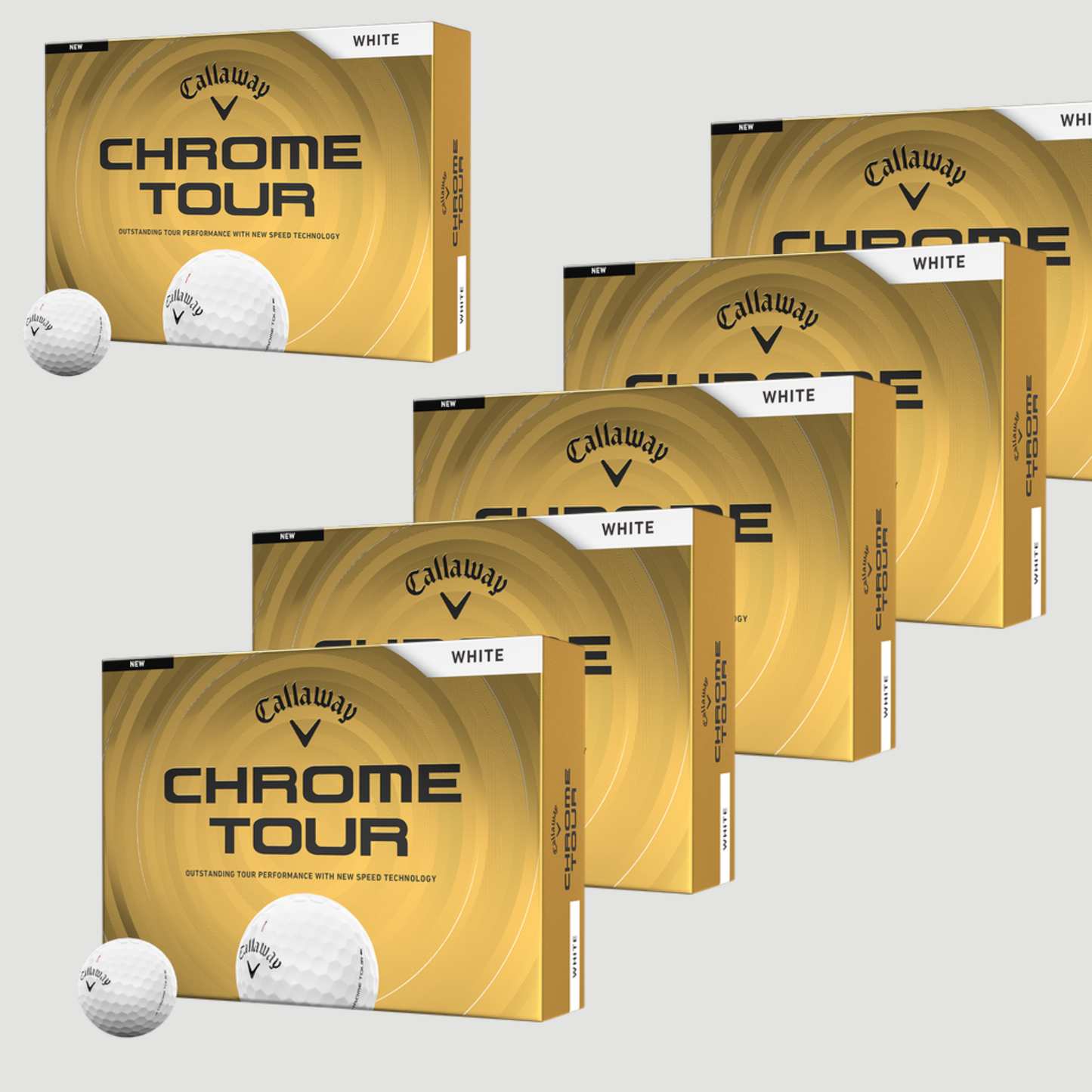 Callaway Chrome Tour 26 - 6PACK (72 BALLS) Callaway