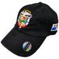 Vintage Panama Hats with Embroidered Panama Shield and Flag Peligro Sports