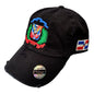 Dominican Republic Embroidered Vintage Dad Hat – Distressed Adjustable Cotton Baseball Cap with Dominican Shield Flag Peligro Sports
