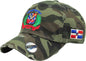 Dominican Republic Embroidered Vintage Dad Hat – Distressed Adjustable Cotton Baseball Cap with Dominican Shield Flag Peligro Sports