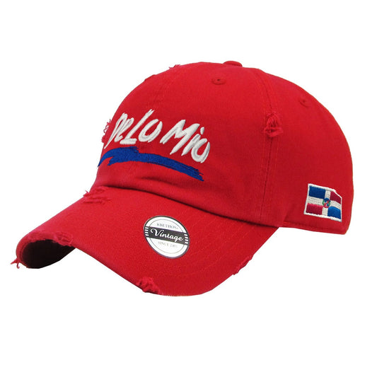 "De lo mio" embroidered  logo Dominican Vintage Hat Peligro Sports