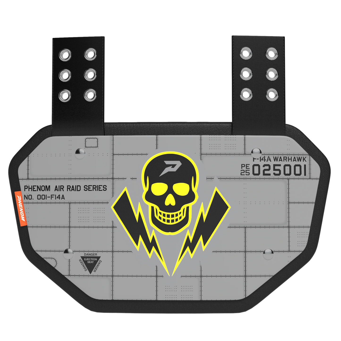 Phenom Elite Football Back Plate - Warhawk Phenom Elite Brand
