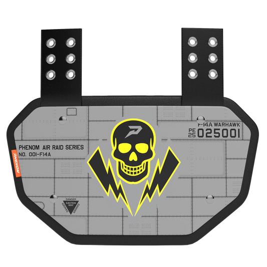 Phenom Elite Football Back Plate - Warhawk Phenom Elite Brand