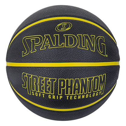 Spalding Street Phantom Basketball Outdoor Black/Gold Official Size 29.5" - MCI SPORTS