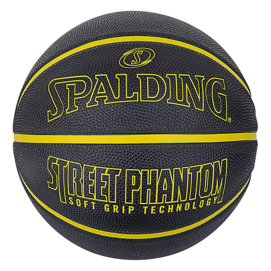 Spalding Street Phantom Basketball Outdoor Black/Gold Official Size 29.5" - MCI SPORTS