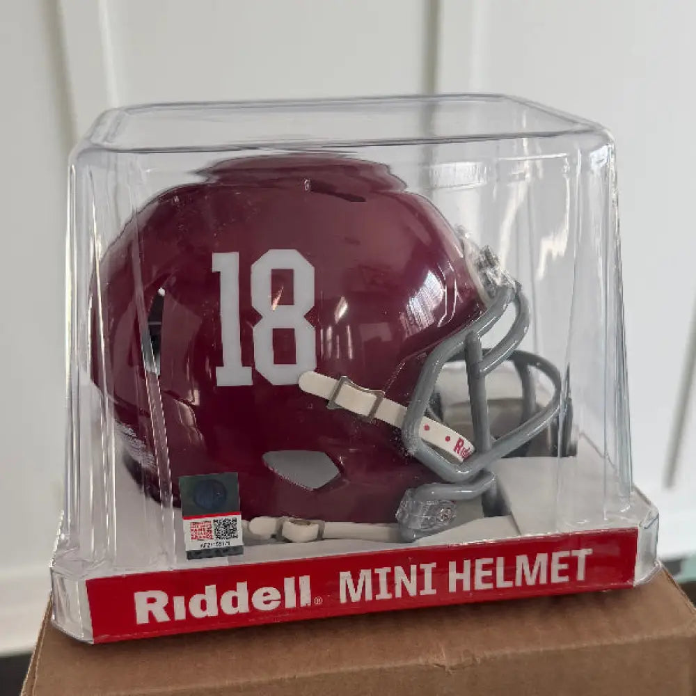 Alabama Crimson Tide NCAA Mini Speed Football Helmet #18 - NCAA Break4Sports & Collectibles, LLC