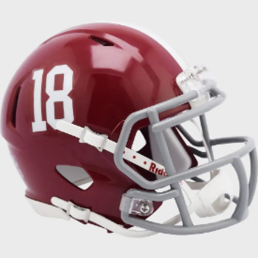 Alabama Crimson Tide NCAA Mini Speed Football Helmet #18 - NCAA Break4Sports & Collectibles, LLC