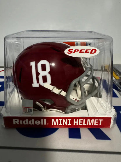 Alabama Crimson Tide NCAA Mini Speed Football Helmet #18 - NCAA Break4Sports & Collectibles, LLC