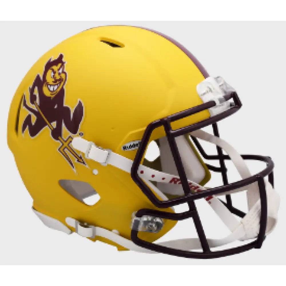 Arizona State Sun Devils Full Size Authentic Speed Football Helmet Flat Yellow Sparky - NCAA Break4Sports & Collectibles, LLC