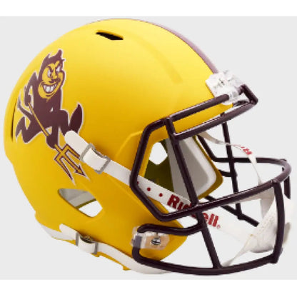 Arizona State Sun Devils Full Size Speed Replica Football Helmet Satin Yellow Sparky- NCAA Break4Sports & Collectibles, LLC