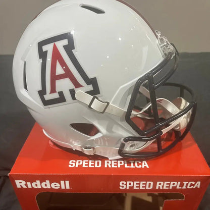 Arizona Wildcats Full Size Speed Replica Football Helmet Gloss White- NCAA Break4Sports & Collectibles, LLC