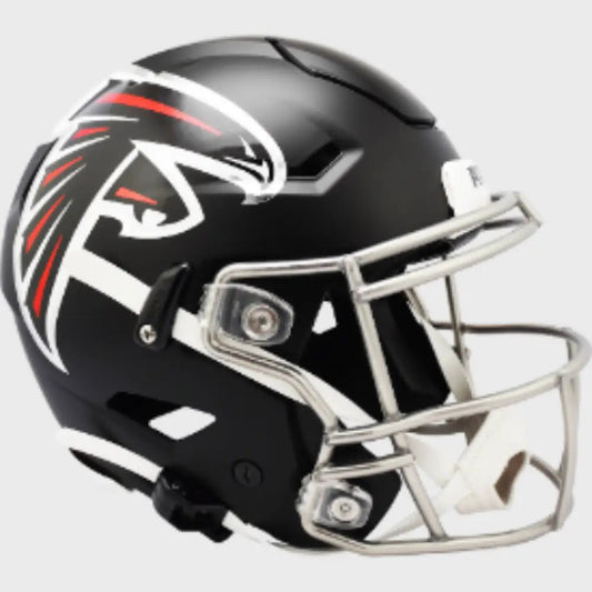 Atlanta Falcons Full Size SpeedFlex Football Helmet Satin Nickel Mask - NFL Break4Sports & Collectibles, LLC
