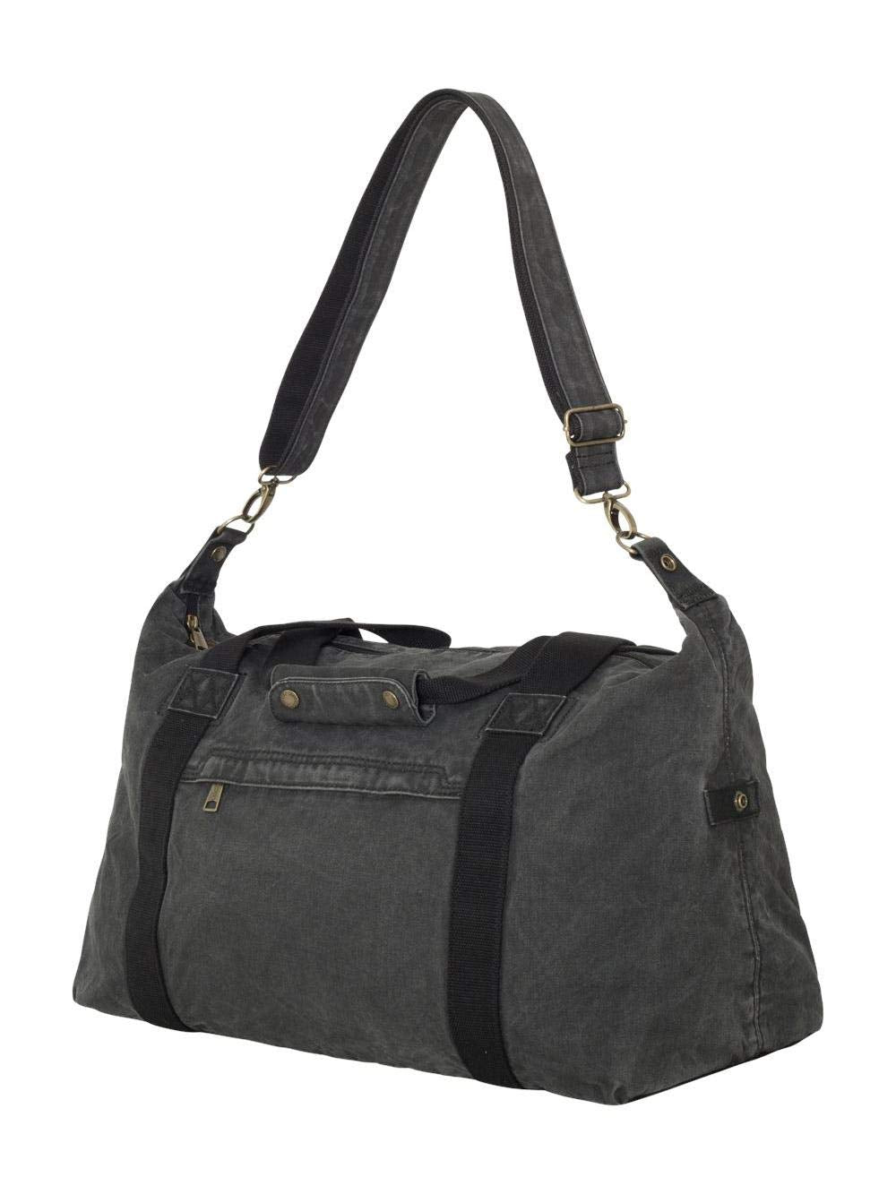 DRI DUCK Canvas 46L Weekender Duffel Bag One Size - Charcoal/ Black - MCI SPORTS