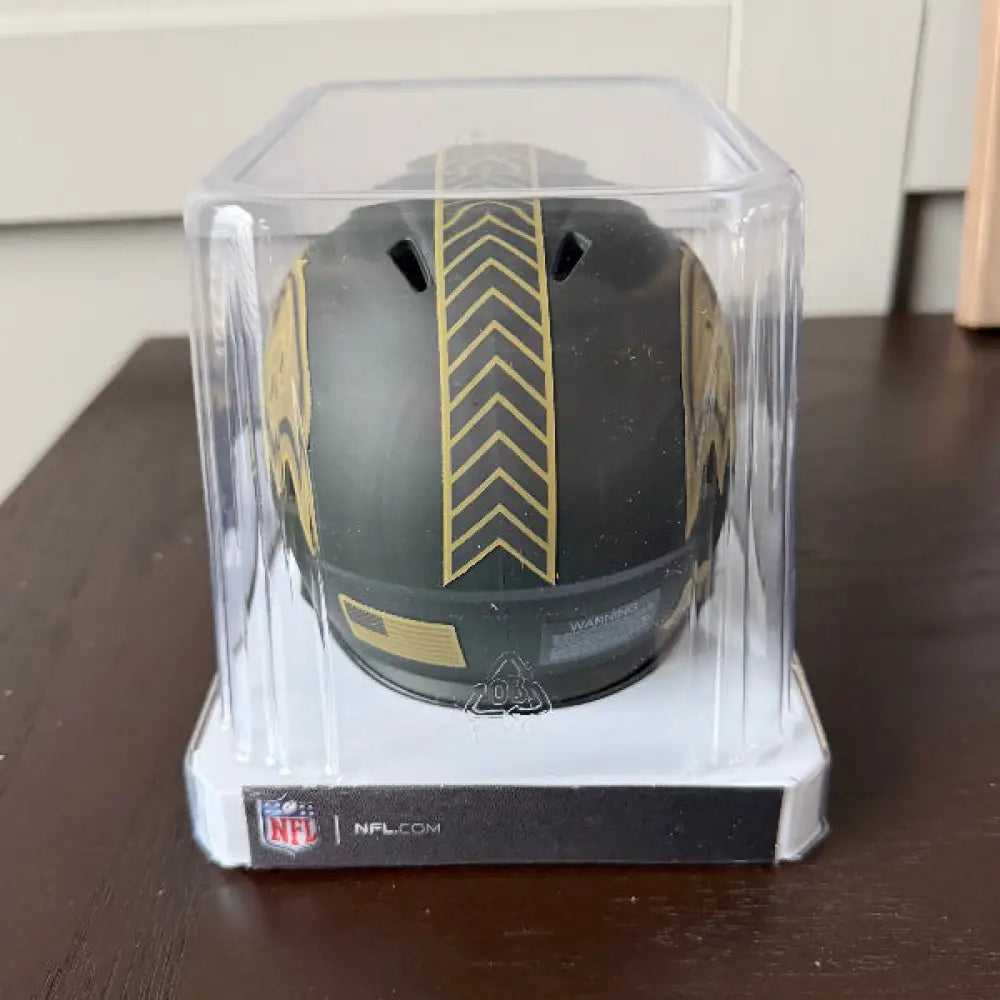 Baltimore Ravens SALUTE TO SERVICE 4 Mini Speed Football Helmet NFL Break4Sports & Collectibles, LLC
