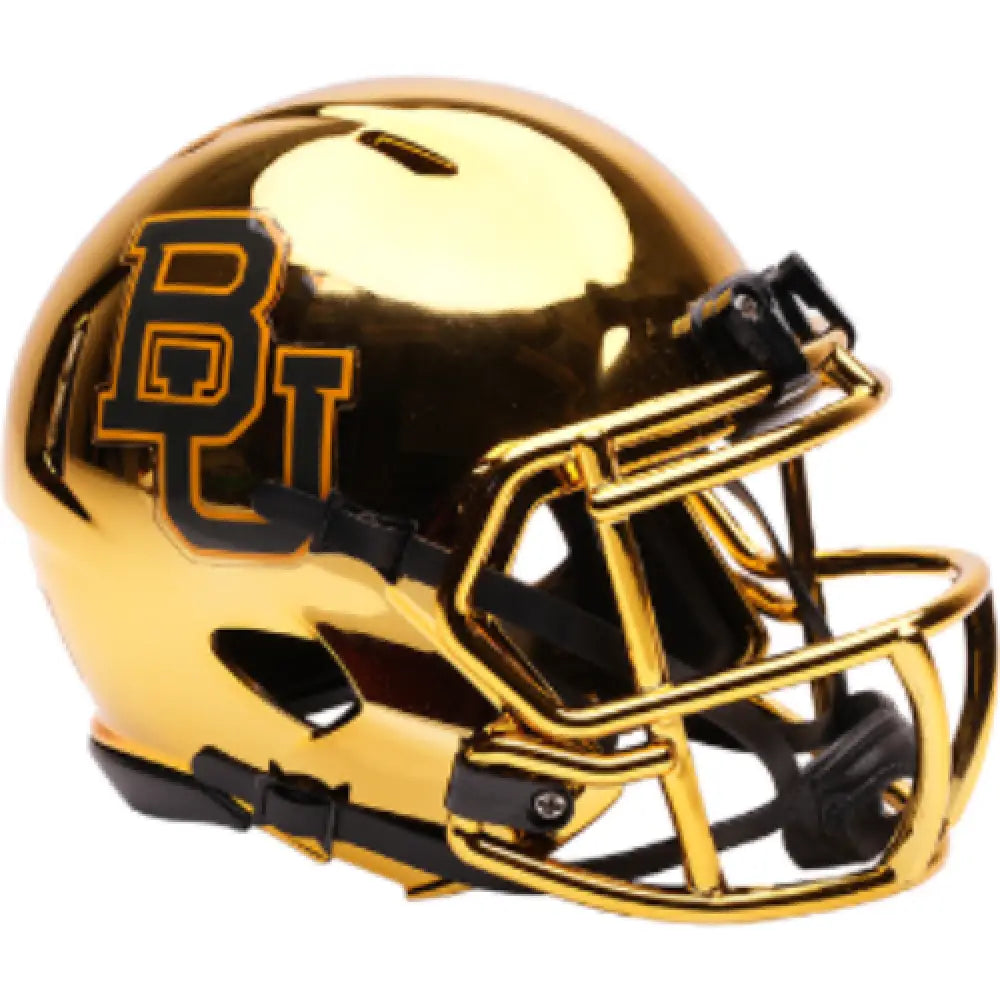 Baylor Bears NCAA Mini Speed Football Helmet Chrome NCAA Break4Sports & Collectibles, LLC